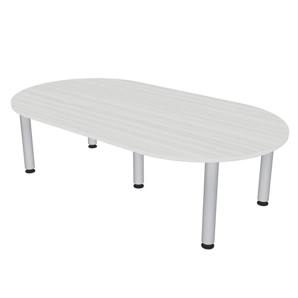 45.25 in W, 84 in L, 29 in H, Engineered Wood Top, White